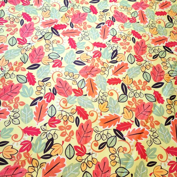 Fall Leaf Cotton Fabric 1yd x 44 In My Pumpkin Patch Autumn Quilt M'Liss Crafts - Picture 6 of 8